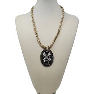 ✨ Artisan Mother of Pearl & Abalone Shell Seed Bead Necklace